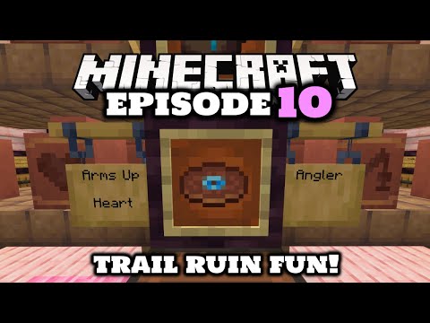 Trail Ruin Looting & Nether Portal Build! - Minecraft Survival Let's Play Episode 10