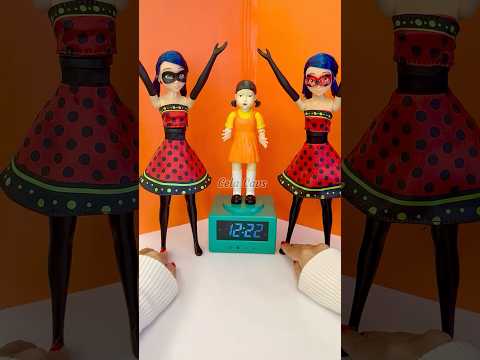 Miraculous Dolls & Squid Game Doll!👧🏻 #nezha #shorts #satisfying #unboxing #miraculous #squidgame