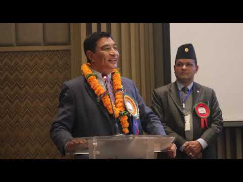 पाँचौ निर्यात दिवस २०७७ मा मन्तव्य राख्दै चेम्बरका अध्यक्ष राजेश काजी श्रेष्ठ