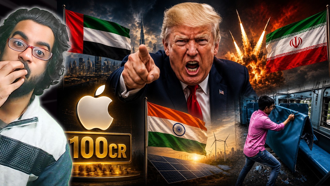 UAE Refuses to Support US After Iran Attack, Apple 100 Cr in India, Youth Destroying Indian Railway