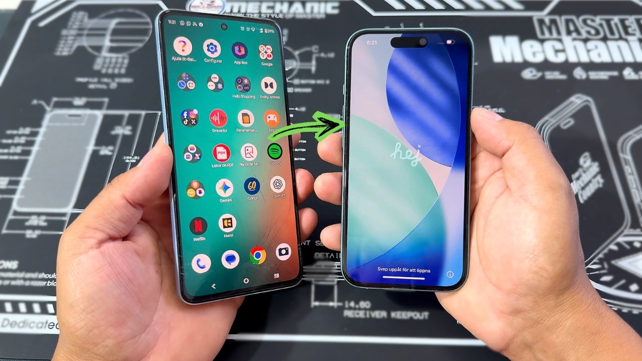 Como Migrar do Android para iPhone, Tranferir Apps, Mensagens, Historico de ligacao e Muito Mais