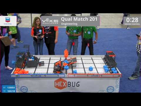 2017 VEXIQ Midd Eng Q201 (12885X 10021B) Score 18