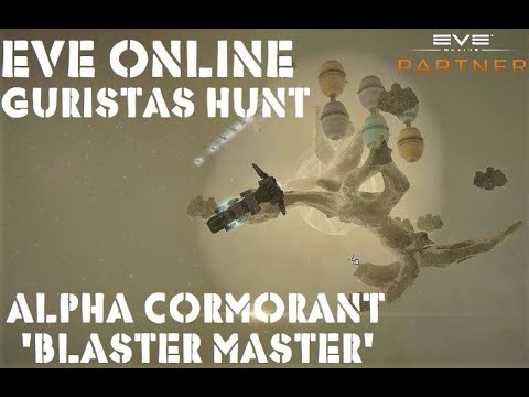 Eve Online Guristas Hunt Alpha Cormorant 'Blaster Master' 136mil drop :)