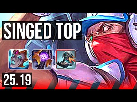 SINGED vs SETT (TOP) | 71% winrate | KR Diamond | 25.19