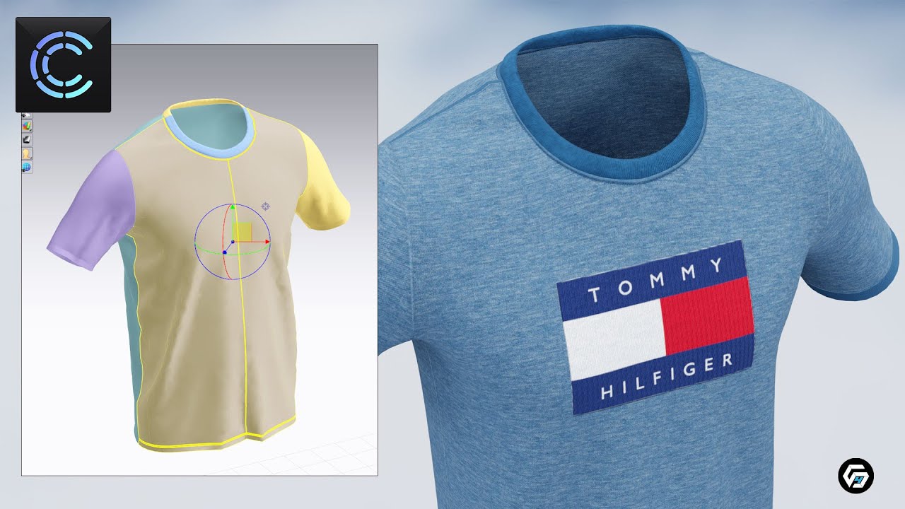 How to make a  Basic T-shirt Pattern in CLO3D\Marvelous designer