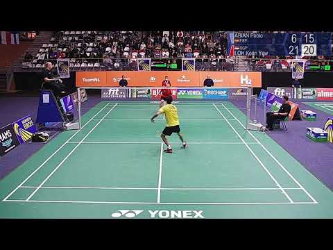 Match point - Pablo Abian vs Loh Kean Yew - MS, SF - Dutch Open 2021