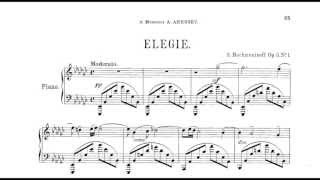 Rachmaninov - Elegie in E-flat minor, Op. 3 No. 1