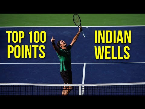 Roger Federer - Top 100 Indian Wells Points