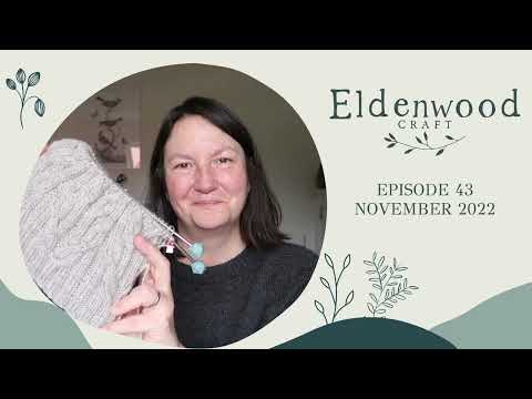 43. Hand knit sweaters, a blanket, Sophie Scarf, cabled hat, project bags and stitch markers