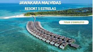 Resort 5 estrelas nas Maldivas | Tour Completo 4k | Jawakara Maldives