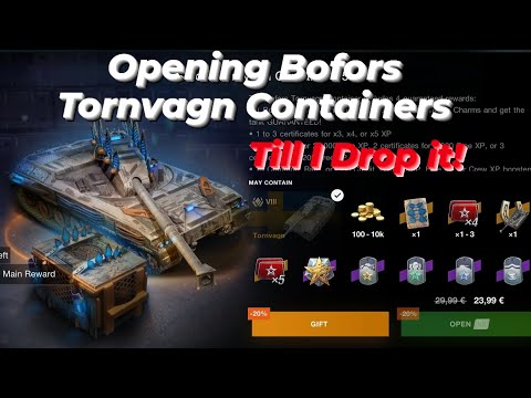 Opening Bofors Tornvagn Containers | Till I Drop it | WOTB ⚡ WOTBLITZ