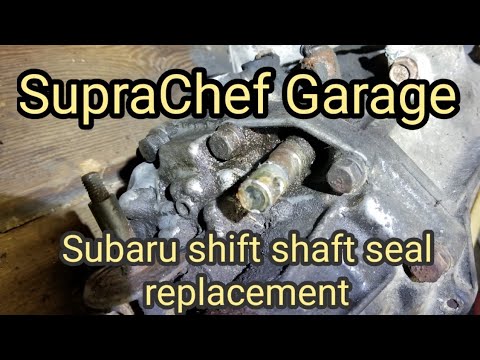 Subaru shift shaft seal replacement/ extension housing removal