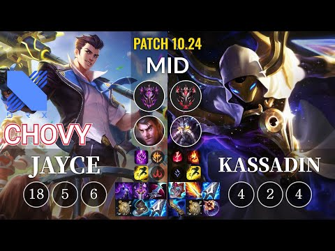 DRX Chovy Jayce vs Kassadin Mid - KR Patch 10.24