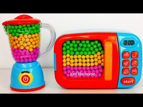 Mikrofalówka i Mikser Bajka cukierki niespodzianki uczymy angielski dzieci