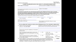 Form SSA 1724 Walkthrough ARCHIVED COPY - READ COMMENTS ONLY