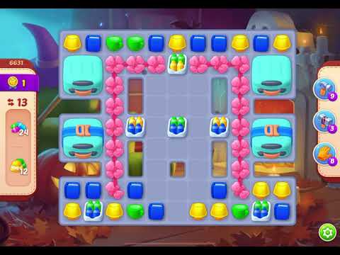 HomeScapes Level 6631 no boosters (14 moves)