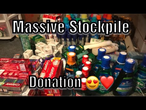 Massive Stock Pile Donation. From Extreme Couponing to Extreme Donating July 2018
