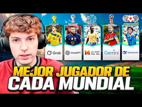 DAVOO XENEIZE REACCIONA AL MEJOR JUGADOR DE CADA MUNDIAL (1930-2022) SEGUN LA IA - QUIEN SABE MAS??