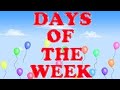 Days Of The Week Song 7 Days Of The Week Childrens Songs By The Learning Station
