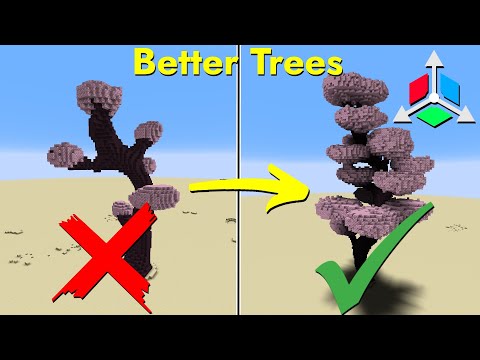 How To Make Great Trees Using Axiom! | New Insane Minecraft Mod!