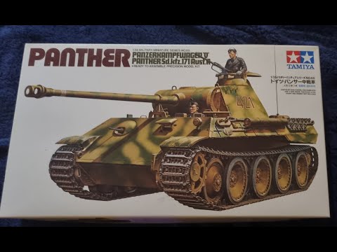 Tamiya 1/35 Panther - Un Boxing with Goodies