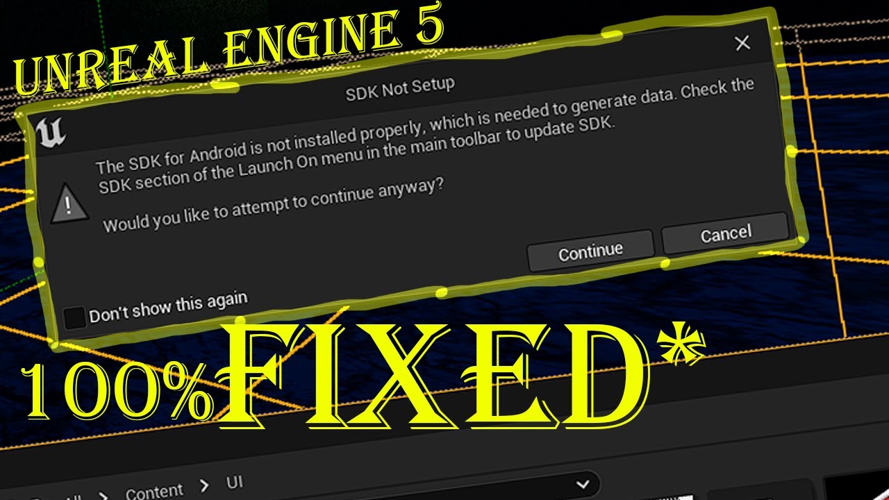 Fix* unreal engine 5 android SDK not properly installed 1000000% guarantee! in just *2 minutes