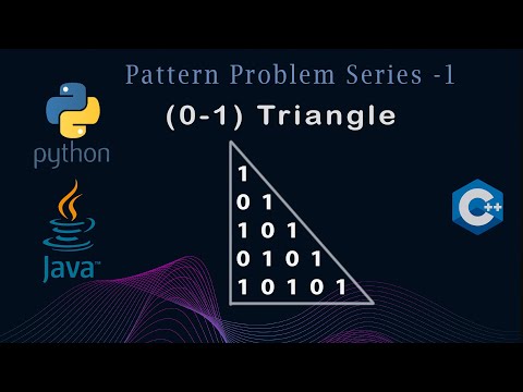 0 1 Triangle Pattern Java C Python Detailed Explain For Placement Pattern Problem 9