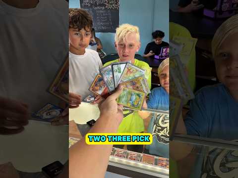 Trading Common Pokemon Cards for RARE Cards! (Surprising Kids) #reaction #public #givingback