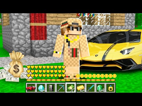 1 GÜNLÜĞÜNE MİLYONER OLMAK 🤑 - Minecraft