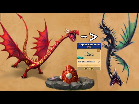 GRAPLE GROUNDER MAX LEVEL 150 TITAN MODE - Dragons:Rise of Berk