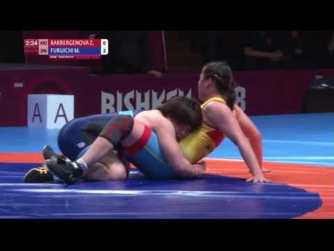 BRONZE WW - 72 kg: Z. BAKBERGENOVA (KAZ) v. M. FURUICHI (JPN)