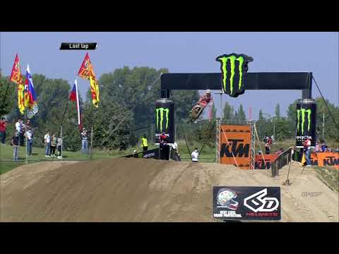 Olsen passes Renaux - MX2 Race 1 - MXGP of Città di Mantova 2020 #motocross