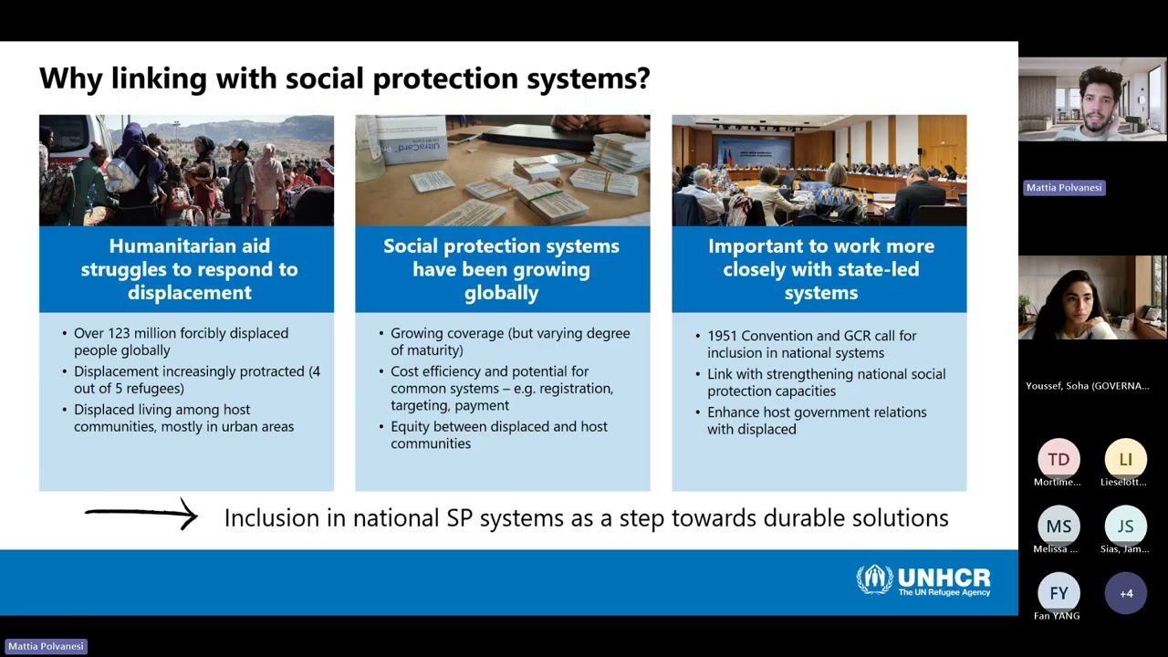 Social protection responses to forced displacement: recent approaches and field practices
