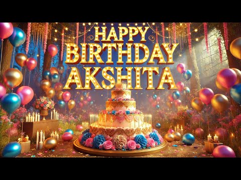 Happy Birthday Akshita | Akshita Name Birthday Song | Happy Birthday Akshita Status