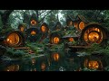 Enchanted Forest - Fantasy Cottage in the Middle of the Forest - Campfire, Crickets, Nature Sound