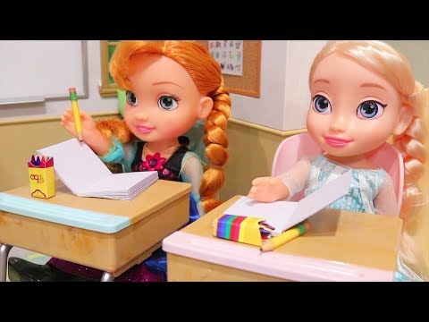 The New Class President is Bossy - Elsa and Anna Toddlers - Boss Baby School 💖 Toys & Dolls for Kids Video