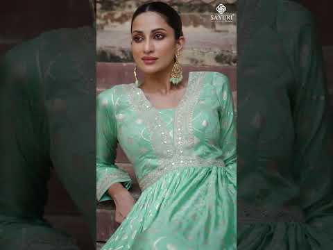 Sayuri Apsara Pure Viscose Jacquard Silk Wholesale Designer Readymade Salwar Suit Catalog – product video thumbnail
