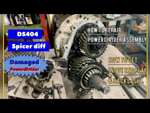 DS404 Powerdivider blown up caused by shockload, spicer differential repair