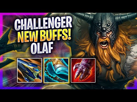KOREAN CHALLENGER TRIES OLAF WITH NEW BUFFS! - Korean Challenger Plays Olaf JUNGLE vs Lee Sin!