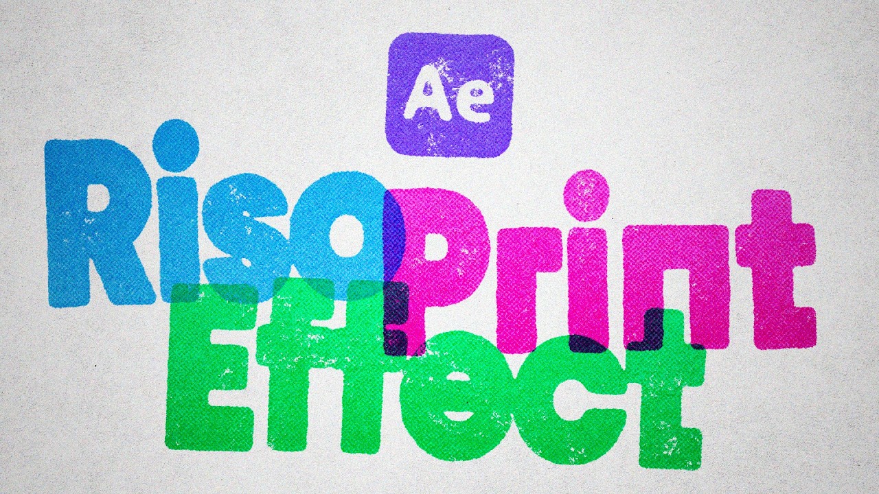How To Make a Risograph Print Effect in After Effects