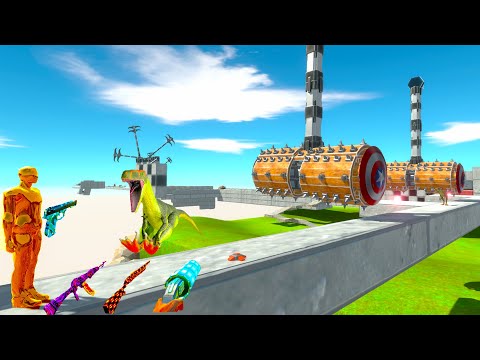 !DEADLY TRAP ROUTE! FPS AVATAR DEATHRUN - Animal Revolt Battle Simulator ARBS
