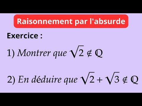 We show by contradiction that the square root of 2 is irrational.