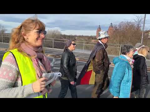 DEMO Aschaffenburg mit Trommeln, Rhein-Main-steht-auf 31.12.2022