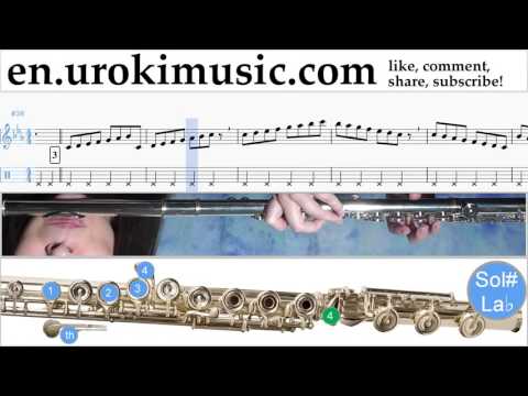 Flute lessons Sia - The Greatest Sheet Music Tutorial Part#1 um-352