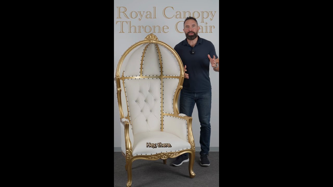Royal-Canopy Throne Chair 30 Second Showcase
