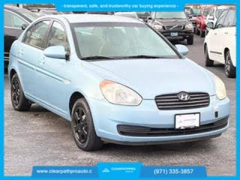 2007 HYUNDAI ACCENT GLS SEDAN 4D FWD