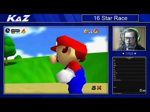 Super Mario 64 16 Star Races - with Druncle Titus!