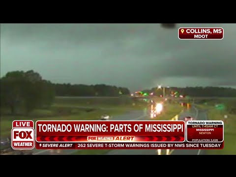 Watch: Traffic Cam Captures Ominous Storm Video In Mississippi