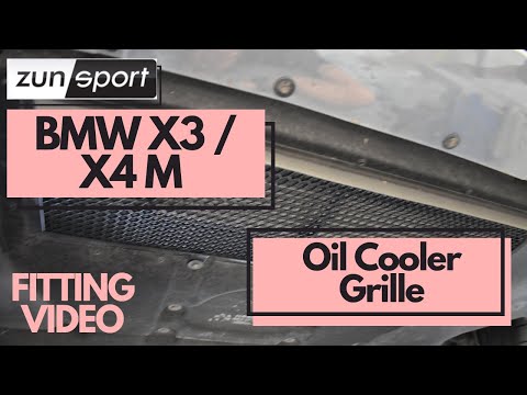 BMW X3 / X4 M Competition Stainless Steel Oil Cooler Grille ZUNSPORT FITTING