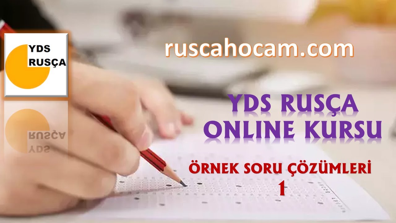 YDS Rusça Online Kursu Örnek Kelime Soru Çözümleri 1